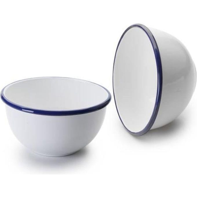 Bol - IBILI - 904214 - Porcelaine - Blanc/Bleu - 14 x 14 x 8.5 cm