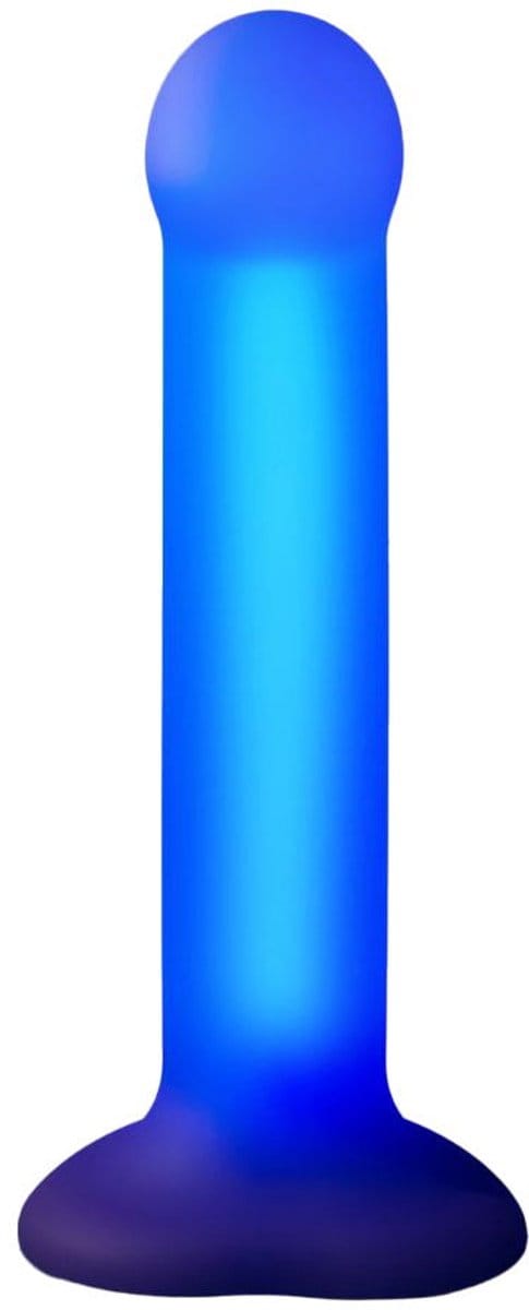 Strap-On-Me - Glow-LED Dildo - Paars - Maat M