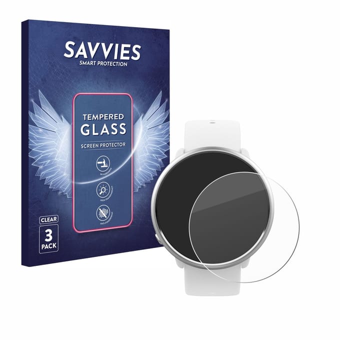 Savvies - Glas Screenprotector voor Polar Ignite - Gehard Beschermglas 9H 3 Stuks