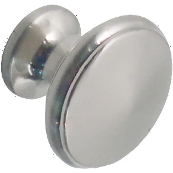 Bertomani Meubelknop - Aluminium Vernikkeld - 25mm - Set Van 2