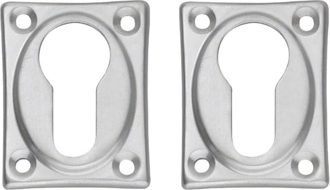 Intersteel Rozet met profielcilindergat chroom mat