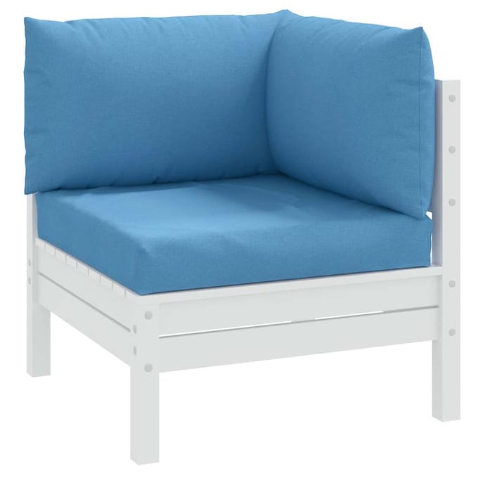 vidaXL - Palletkussens - 3 - st - stof - gemêleerd - blauw