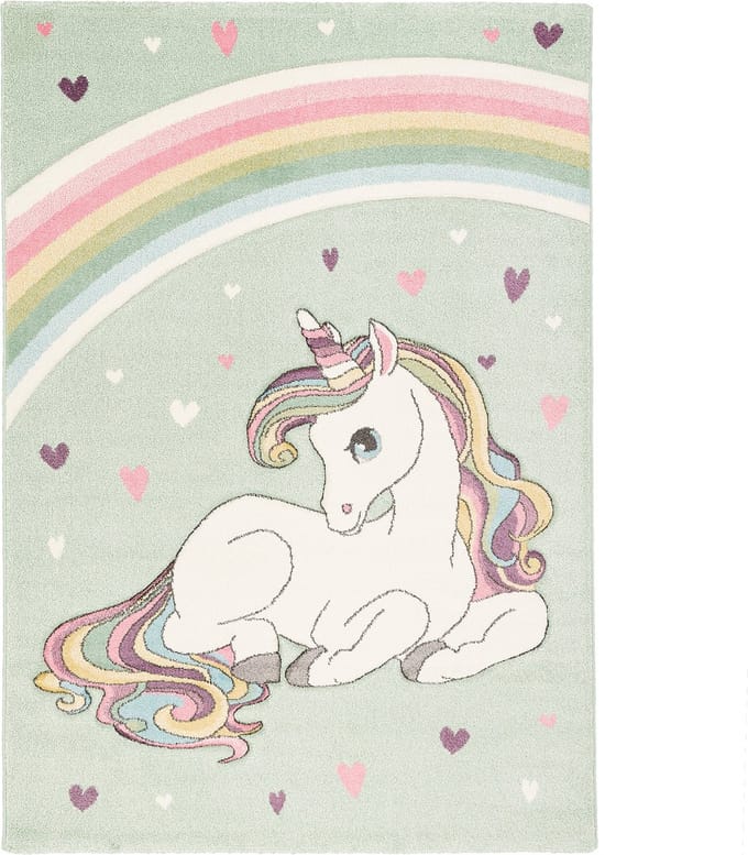 Pergamon Vloerkleed Maui Kids Kindertapijt Eenhoorn Pastel