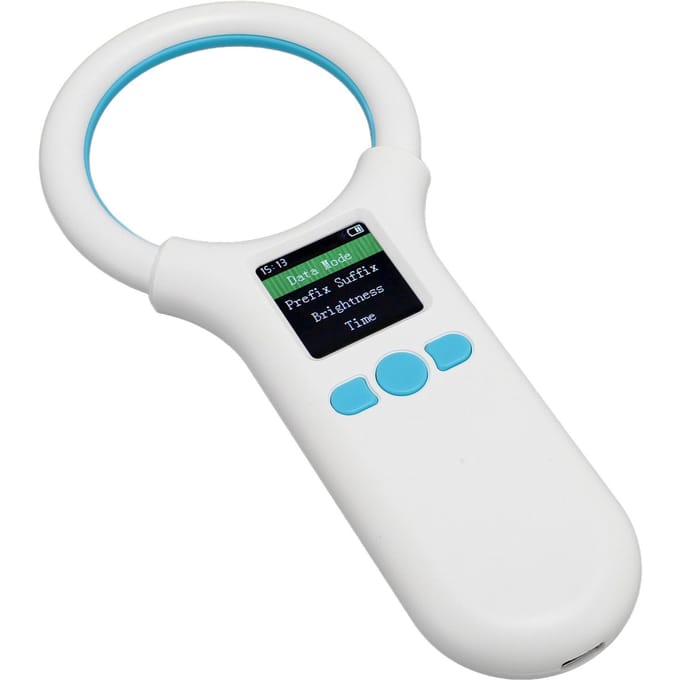 Huisdier Microchip Lezer USB 1.44 Inch TFT LCD 134.2KHz 125KHz EMID FDX B Dierchip ID Tag Scanner