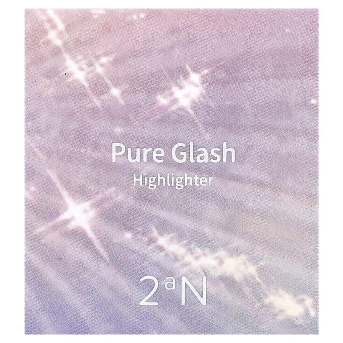 2aN Pure Glass Highlighter, GN01 Lime Balm, 2,7 g white