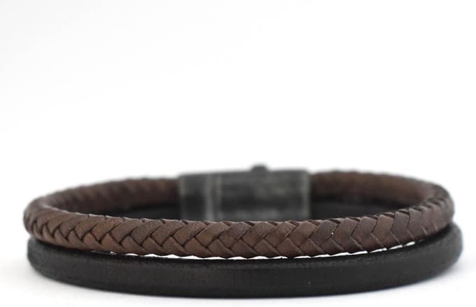 Josh Armbanden 9177 Bruin Maat:21.5 cm