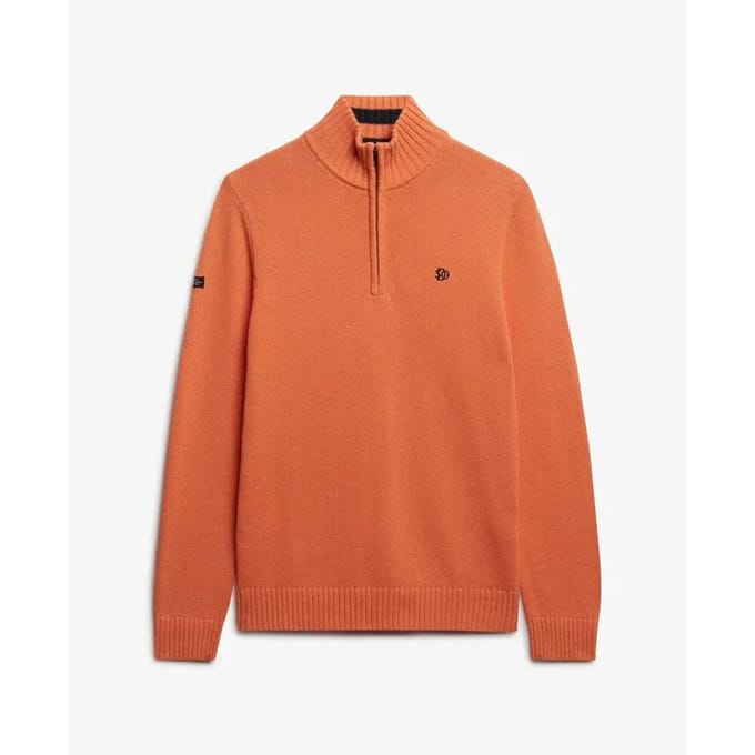 Katoenen trui met een kraag Superdry