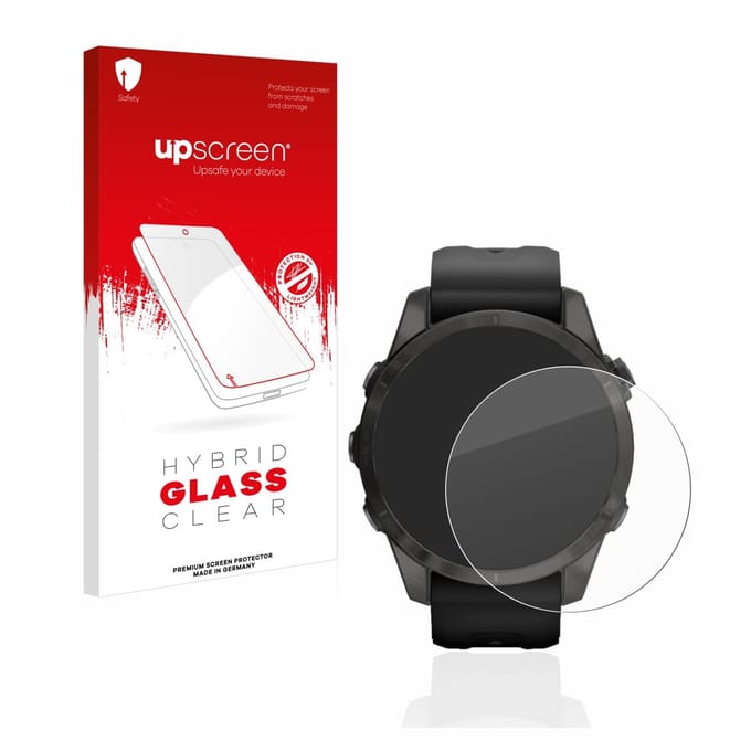 upscreen - Screenprotector voor Garmin Epix Pro (Gen 2) (42 mm) - Folie Beschermfolie Beschermglas transparant