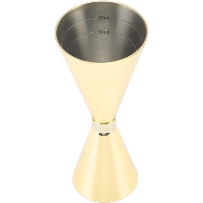 Jigger RVS 30mm tot 60mm Elegante Flexibele Jigger Kegel voor Cocktail Bartending Koper Gold Plating
