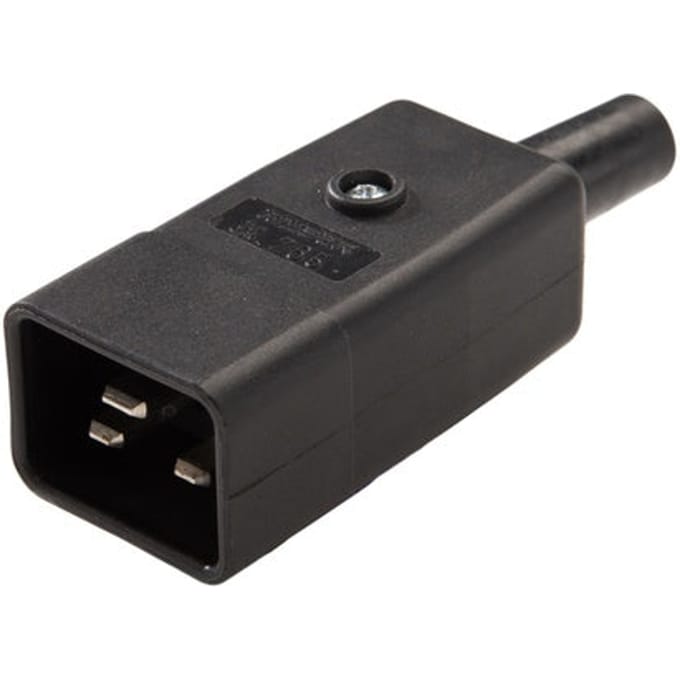 Martin Kaiser C20 Stekker 70 Graden 16 Amp Zwart - 765/SW [2 stuks]