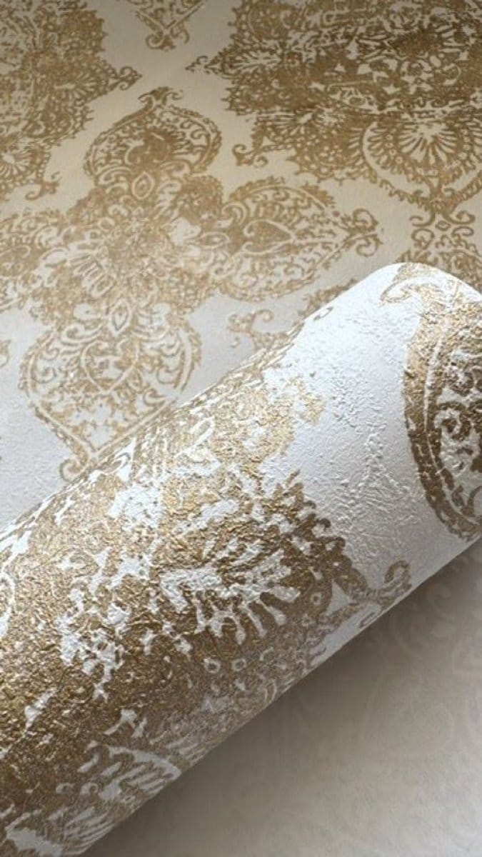 ORNAMENTEN BEHANG - Wit Goud - AS Creation Trendwall