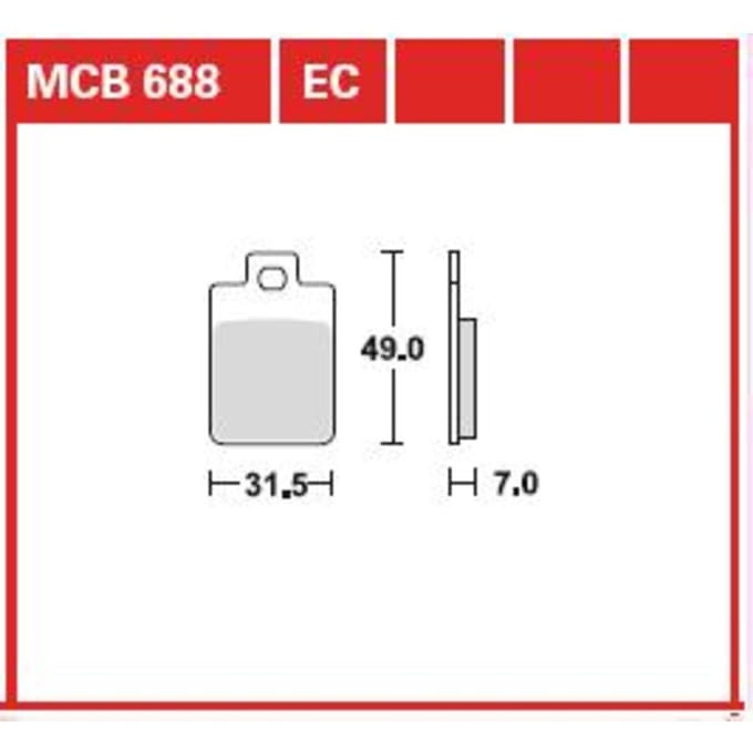 Remblokset TRW MCB688EC