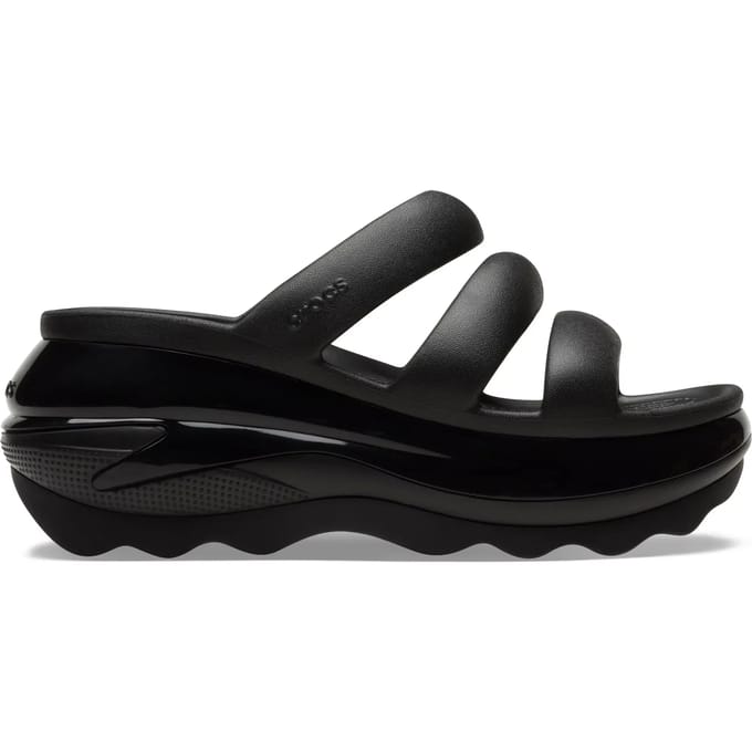 Crocs Mega Crush Triple Strap Slippers Zwart EU 41-42 Man,Vrouw