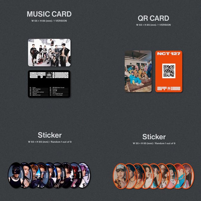 Nct 127   4ème Album Régulier  Version Nemo.    2 méchants brown