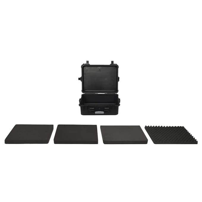 vidaXL - Flightcase - draagbaar - 55x43x21 - cm - PP - zwart