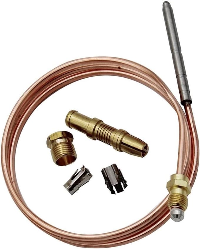 Thermokoppeling Universeel - Thermostaat Sensor - Gasregeling - Automatische Uitschakeling - 91 cm - Metaal