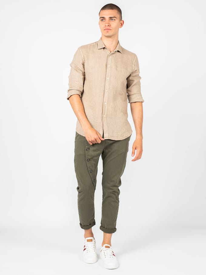 Xagon Man overhemd Lino Mannen beige