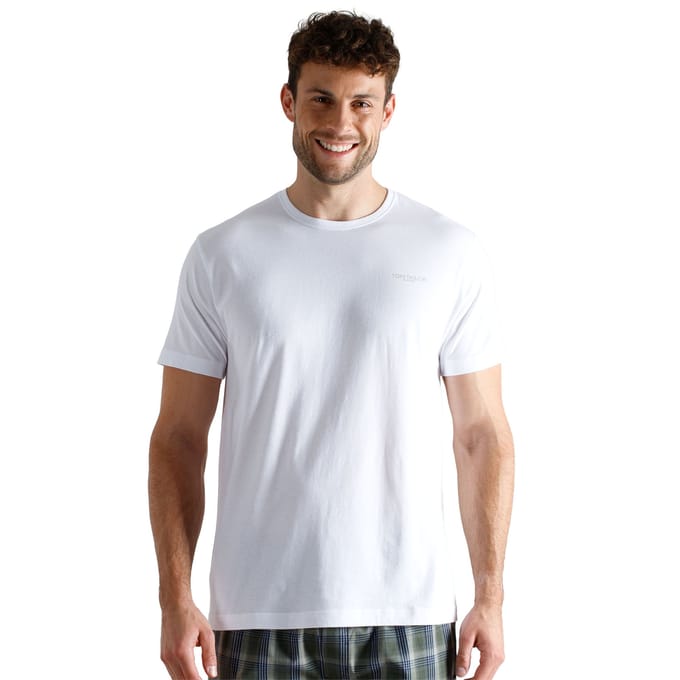TOM TAILOR - Ohio - Heren Ondershirt met ronde hals - 3-pack - Wit