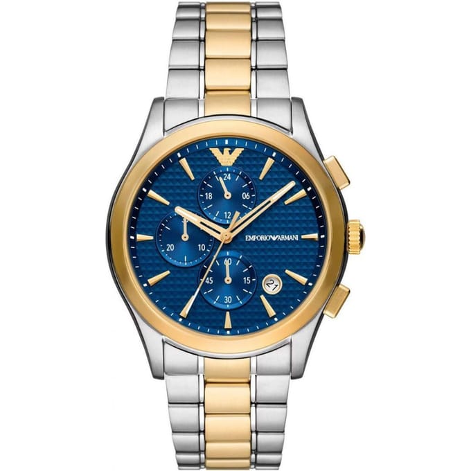 Emporio Armani AR11579 Mannen Horloge 42 mm - Zilverkleurig