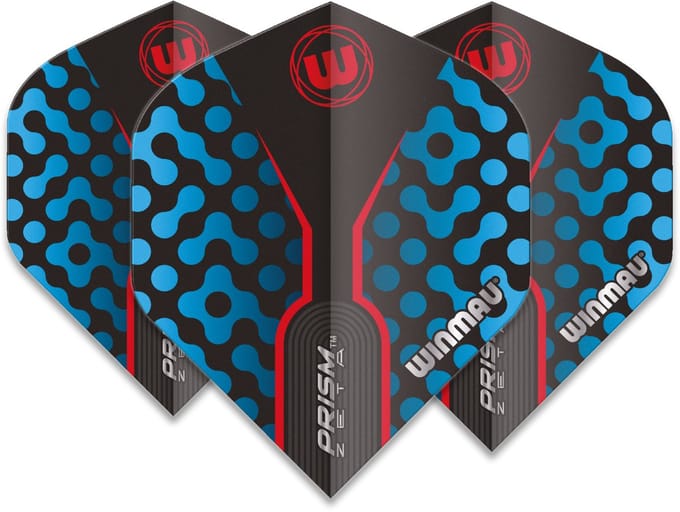 Winmau Prism Zeta Black & Blue - Dart Flights
