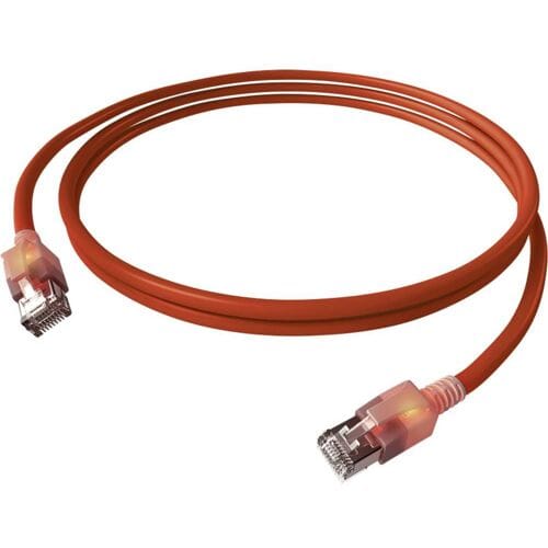 EasyLan S/FTP DualBoot® LED Kabel Cat.6A (Class EA), LSOH, rood, 7 m