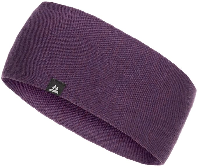 DANISH ENDURANCE Merino Hoofdband - Paars - Maat S/M