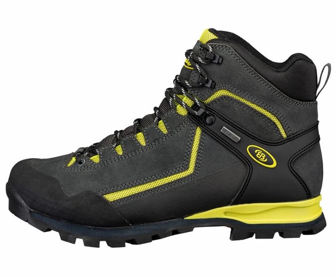 Brütting wandelschoenen Mount Brandon High met Sympatex - Zwart Geel