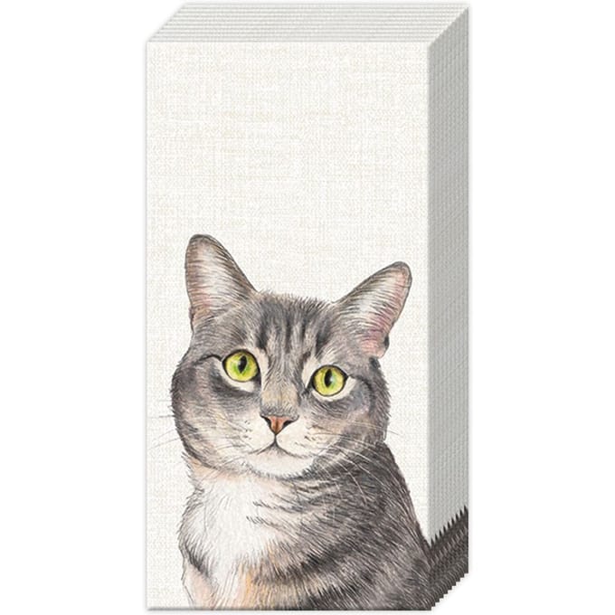 Papieren zakdoeken "Cat"