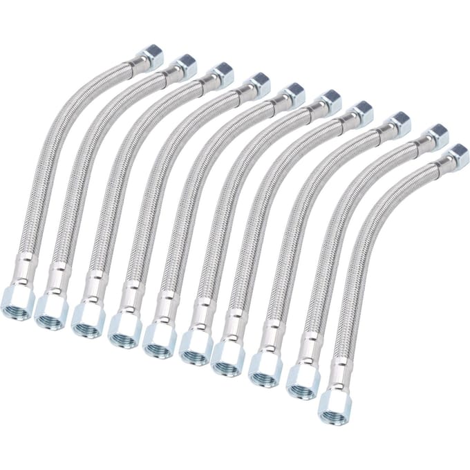 10pcs 14 x 1.5 Filetage Femelle Élément Compresseur d'Air Tuyau Frein Silencieux Sans Huile Tuyau de Ligne 40cm