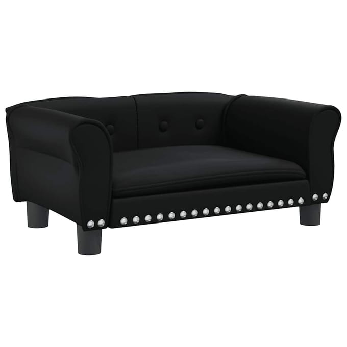 vidaXL - Hondenmand - 70x45x30 - cm - kunstleer - zwart