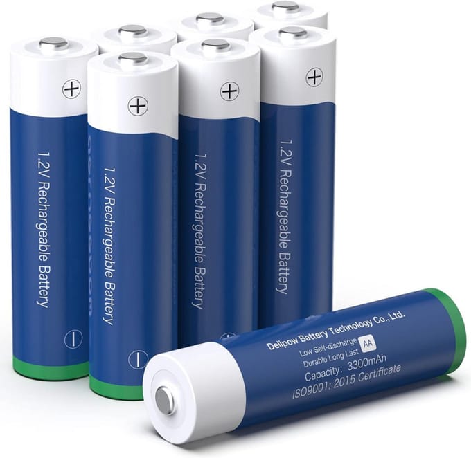 Oplaadbare Batterijen AA - Set van 8 - 3300mAh