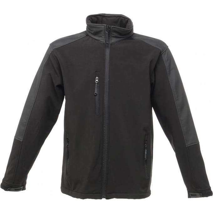 Regatta Heren Hydroforce 3-laags Membraan Waterdichte Ademende Softshell-jassen (Zwart)