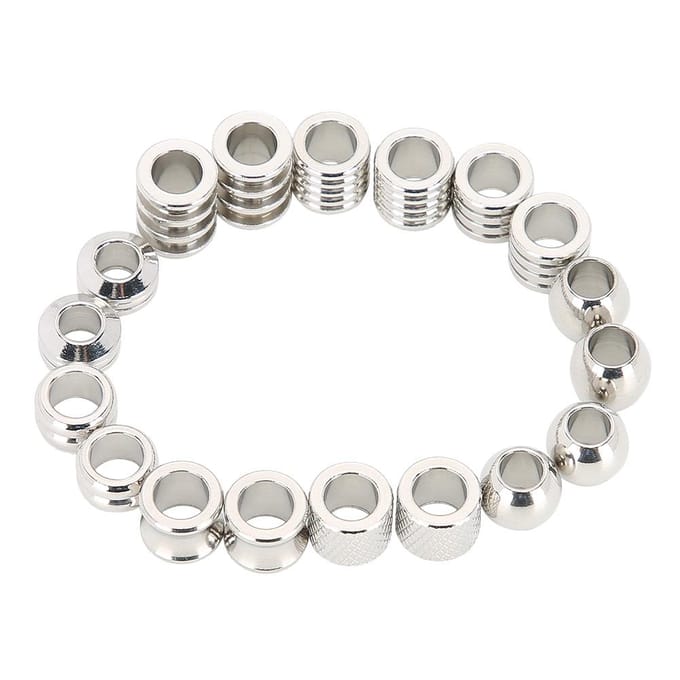 Dreadlocks RVS Haarringen Haarclips Sieraden Decoratie Vlechten Accessoires white