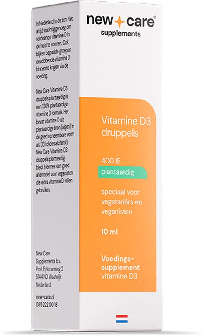 New Care Vitamine D3 druppels plantaardig - 10ml - vegan