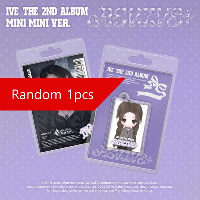 IVE – Het 2e Album REVIVE+ MINI MINI Versie. (Beperkte editie) RANDOM 2PCS red