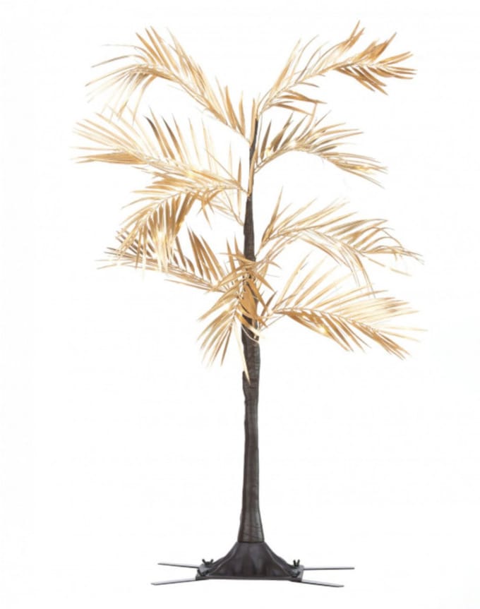JJA - Lichtgevende palmboom 90 cm goud 90 led
