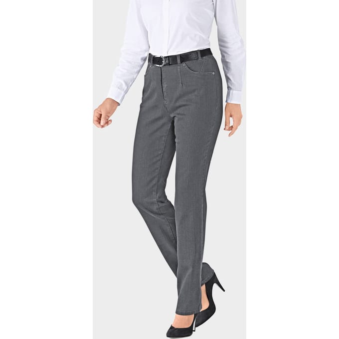 Jeans CARLA - antraciet - Gr. 54 van Goldner Fashion