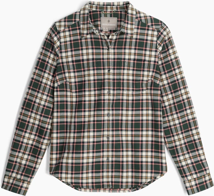 Royal Robbins Lieback Organic Cotton Flannel L/S - Blouse - Dames - Groen - Maat M