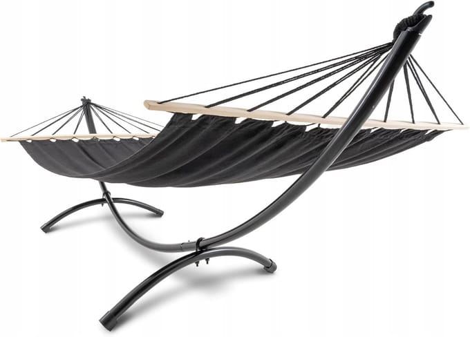 Tuin Hangmat - Relaxstoel Buiten - Ontspannen in de tuin - Met stevig frame - 280 cm - Bruin