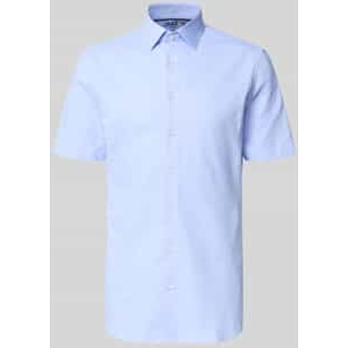 slim fit zakelijk hemd met kentkraag