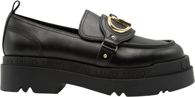 Liu Jo Love 41 Moccasins Calf Leather Dames - Zwart - Maat 36