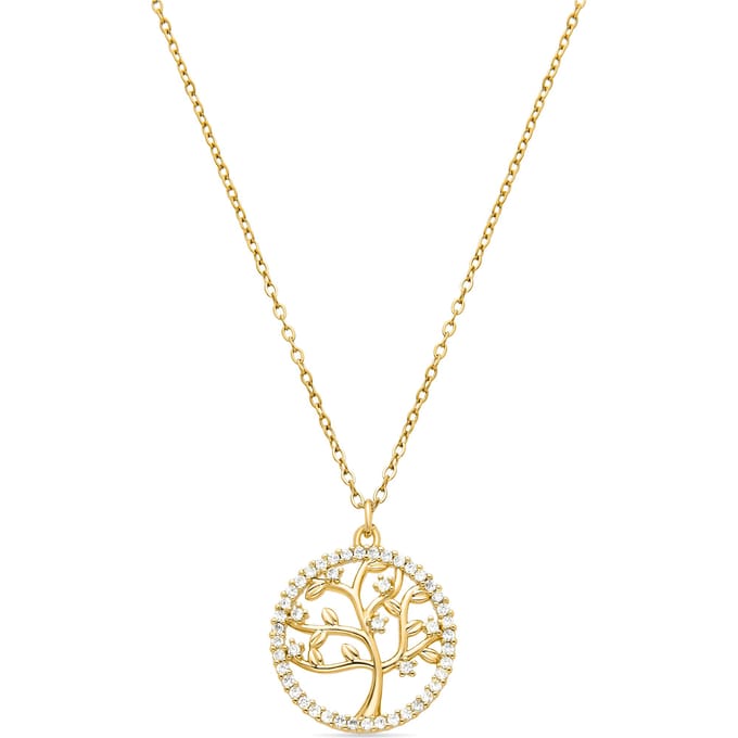 Luxeketting met glanzende zirkonia 18K goud afwerking - Gorbou