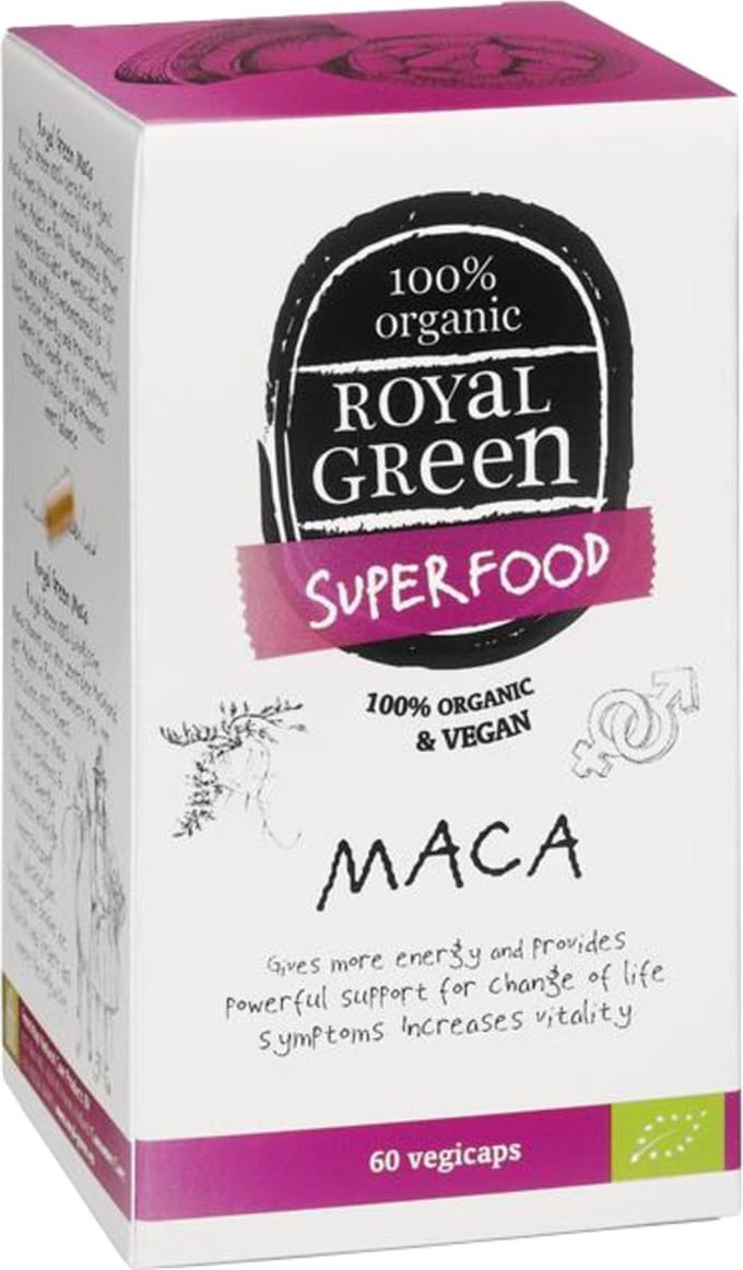Biologische Maca (60 veggie caps) - Royal Green - NL-BIO-01
