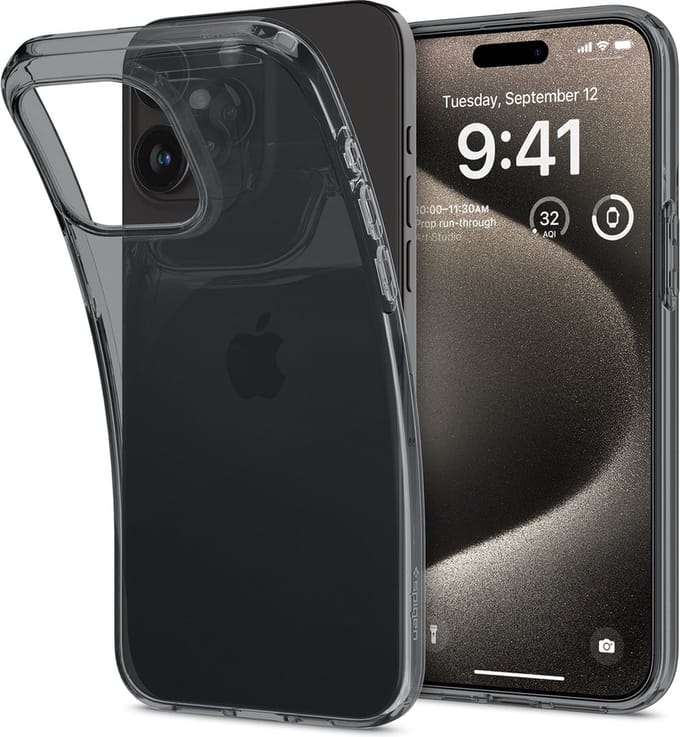 Spigen Crystal Flex | Hoesje Geschikt voor Apple iPhone 15 Pro Max | Back Cover TPU | Space Crystal