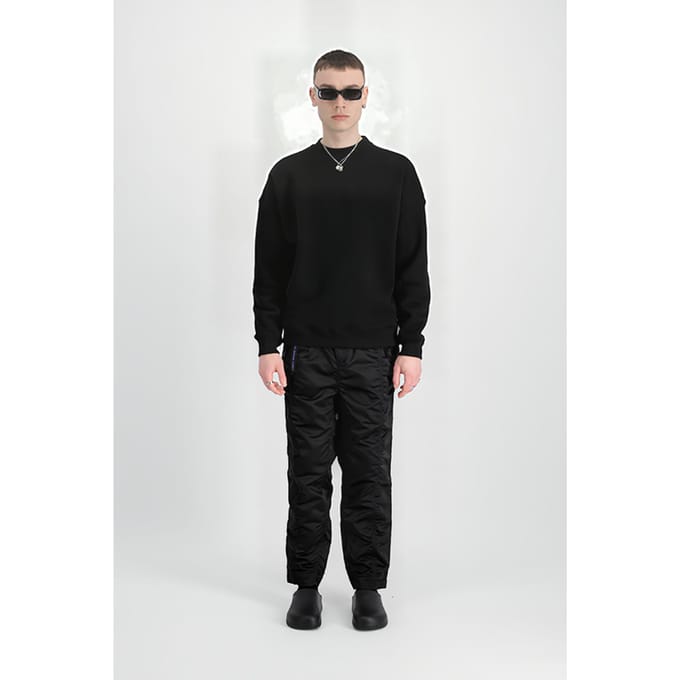 Alpha Industries Crewneck Uv Black Größe: S | Pullover Outlet | Herren | Schwarz