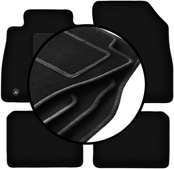 Complete set veloursmatten voor: Nissan Micra K14 hatchback (2017-)