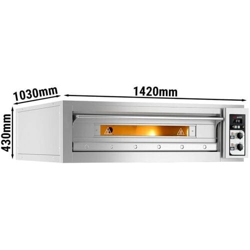 GGM Gastro (2 Stück) Elektro Pizzaofen - 6+6x 33cm - Manuell Zilver