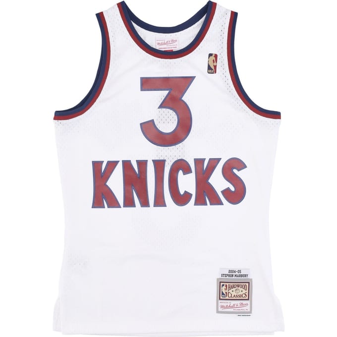 Basketbaltanktop voor heren Nba Hwc Jersey 2004 nr. 3 Stephon Marbury Neykni