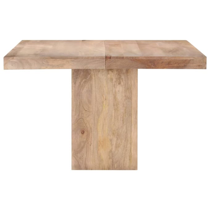 vidaXL - Eettafel - 120x120x77 - cm - massief - mangohout