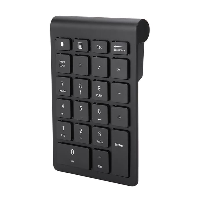 Zwart 22 Toetsen Mini Numpad Draadloos Bluetooth Numeriek Toetsenbord Voor OS X PC